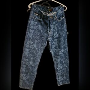 Teddy fresh bear print denim jeans